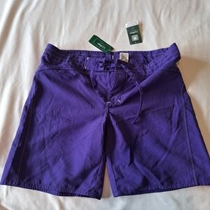 L.L. Bean Hibiscus Sport Surf Shorts size 16 NWT